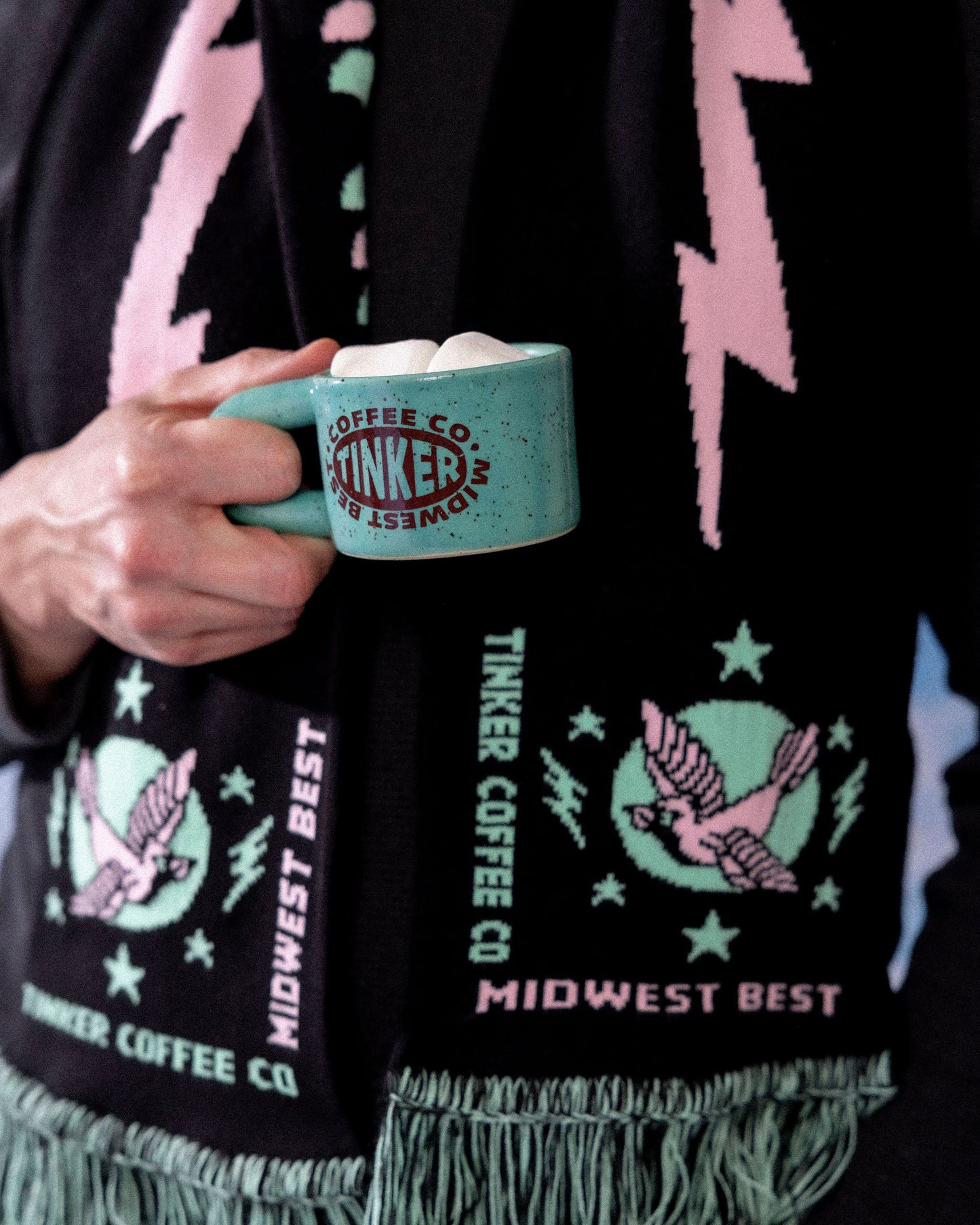 alley cat ceramic mug